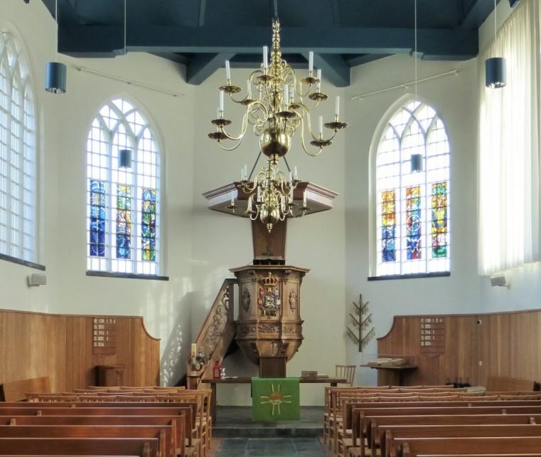 Preekstoel Egmond aan Zee PKN kerk